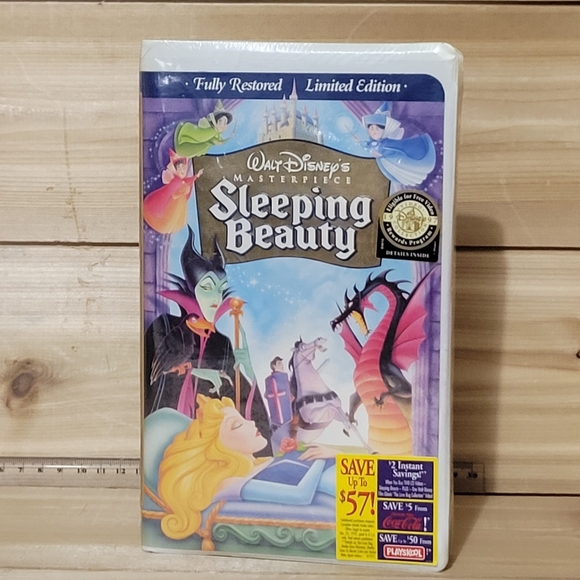Sealed Sleeping Beauty VHS - Picture 1 of 3